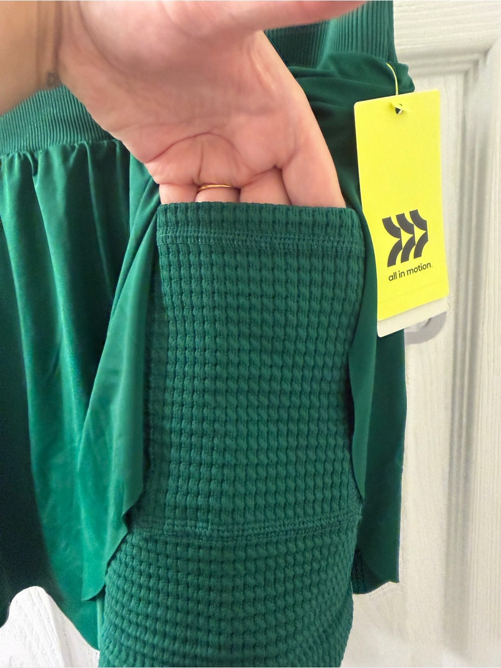 All in Motion NWT Green Athletic Skort with Built In Shorts - Picture 5 of 7